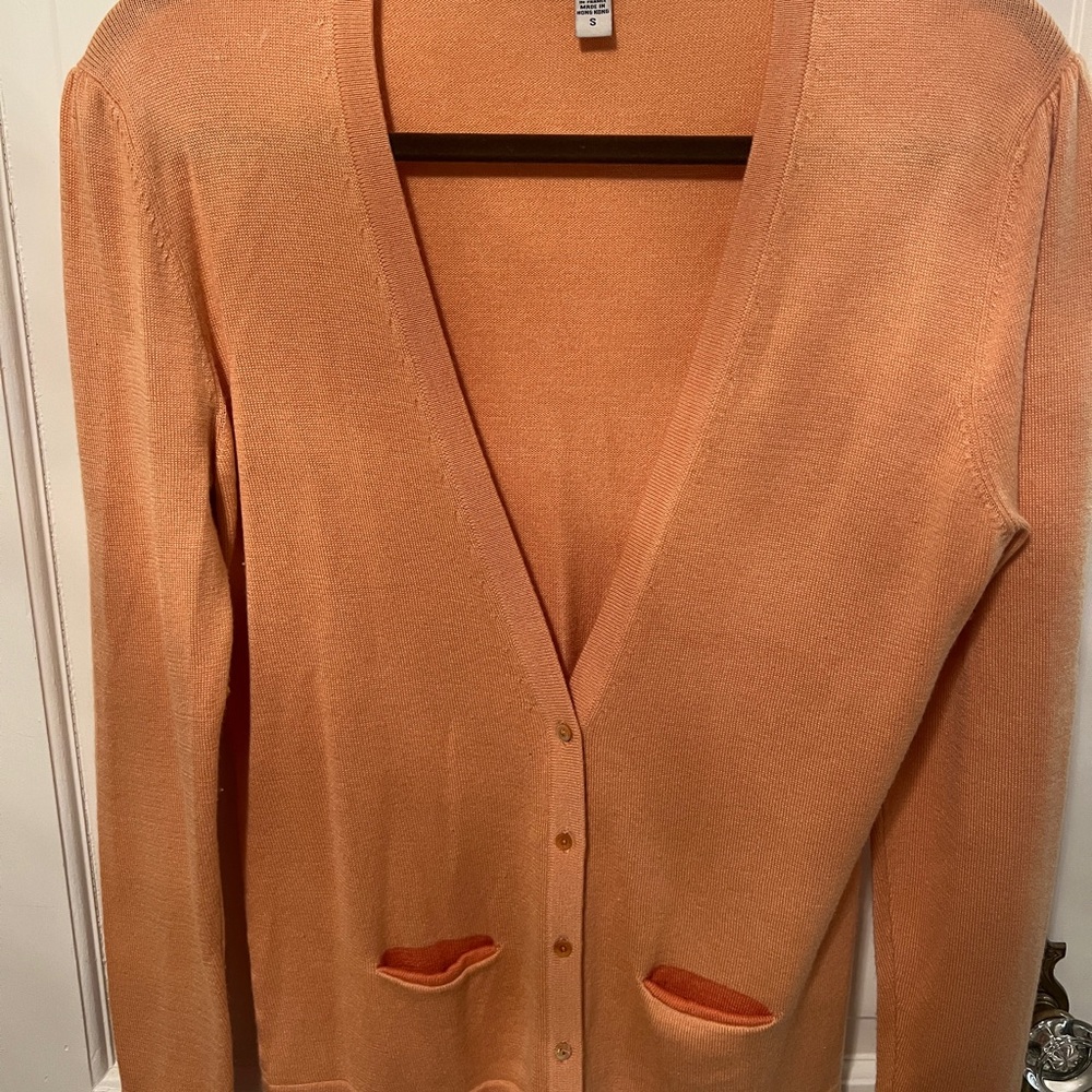 Faconnable Peach Cardigan Sweater